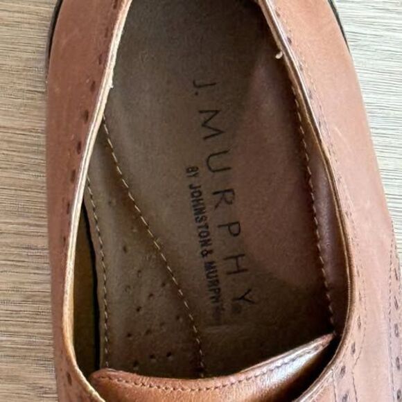 Johnson & Murphy Mens Lace Up Dress Shoes Sz 12 Brown